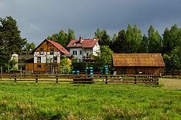 Panorama na Gospodarstwo Brzozowe Zacisze